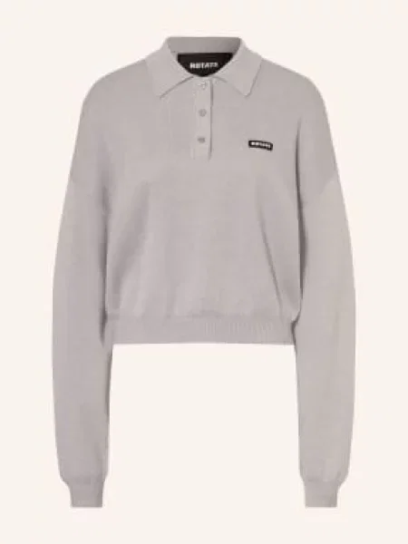 Rotate Dzianinowa Koszulka Polo grau