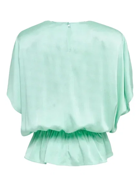 Bluză Stella Mccartney din satin verde