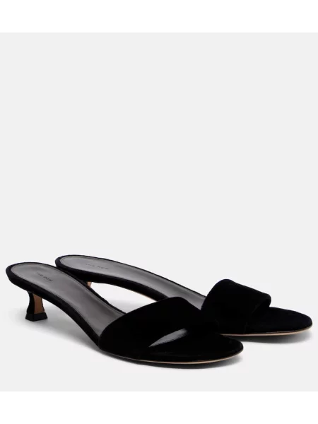 Sandale The Row din piele negru
