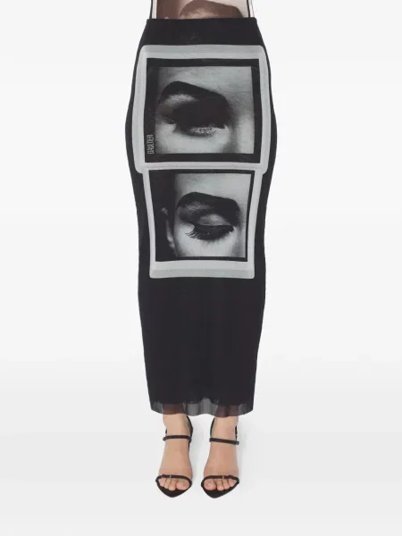 Fusta maxi Jean Paul Gaultier negru