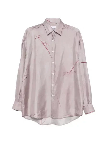 Cămașă Costumein de mătase cu imagine violet