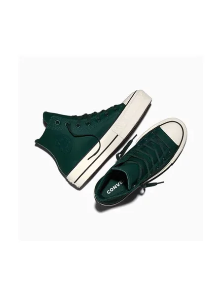 Pantofi Converse cu platformă verde