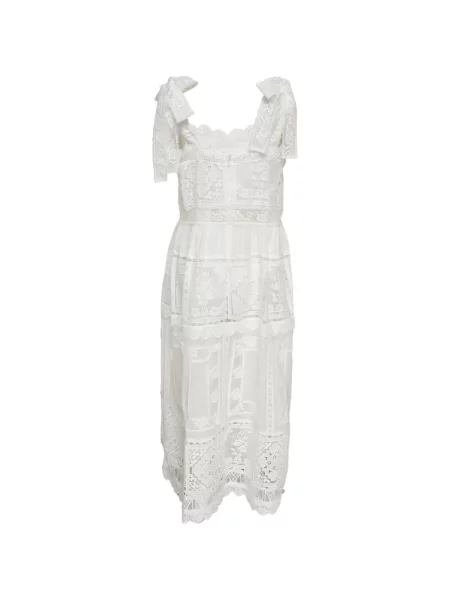 Rochie midi Zimmermann din dantelă alb