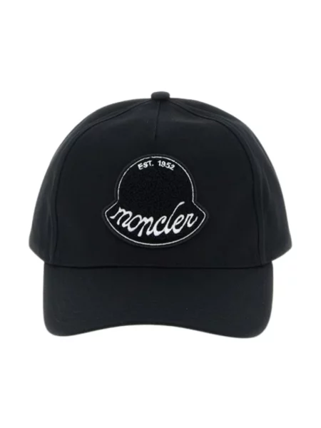 Czapka z daszkiem Moncler czarna