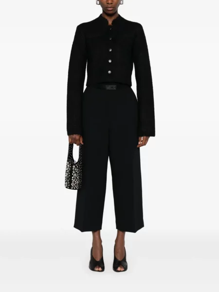Cardigan Khaite de mătase negru