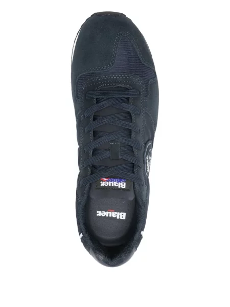 Sneakerși Blauer cu autograf albastru