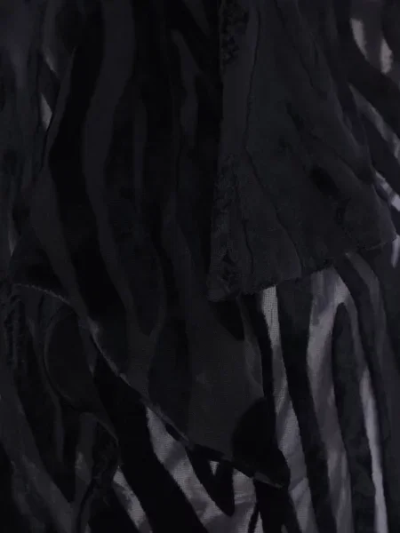 Cămașă Isabel Marant cu model zebră cu legături negru