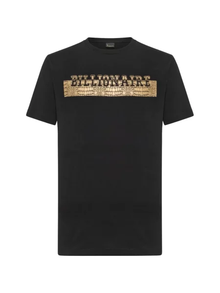 Scurt tricou Billionaire cu imagine negru