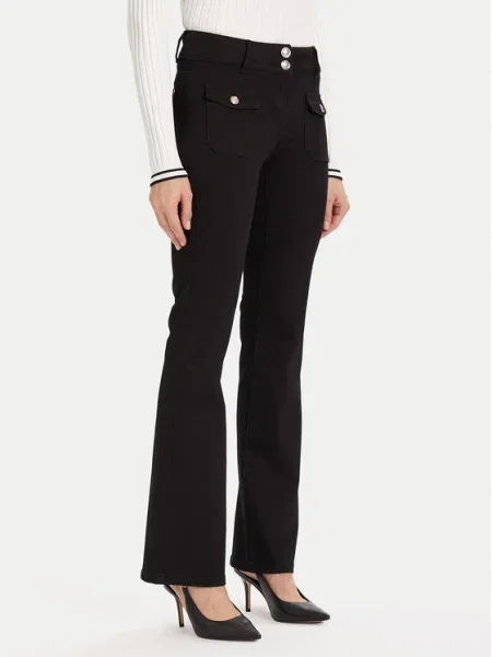 Morgan Blugi Bootcut Fit negru