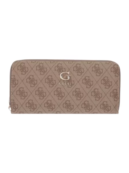 Guess portfel z imitacji skóry COLEEN beżowy