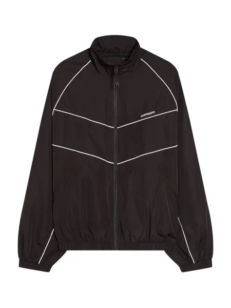 Bershka Prehodna jakna črna bela