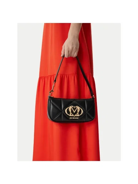 Love Moschino Geantă de umăr auriu negru
