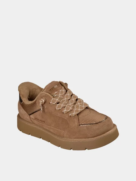 Кожаные кеды Skechers коричневые