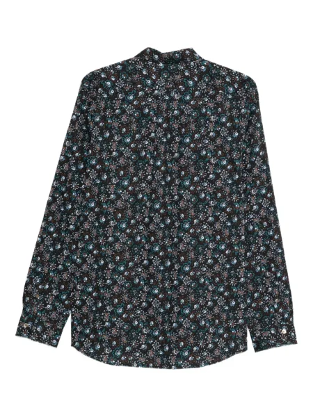 Cămașă Paul Smith cu model floral negru