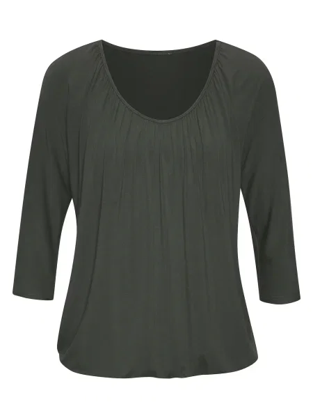 LASCANA Tricou închis verde