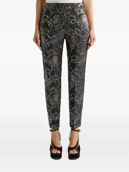 Jacquard ošišano hlače Etro crna
