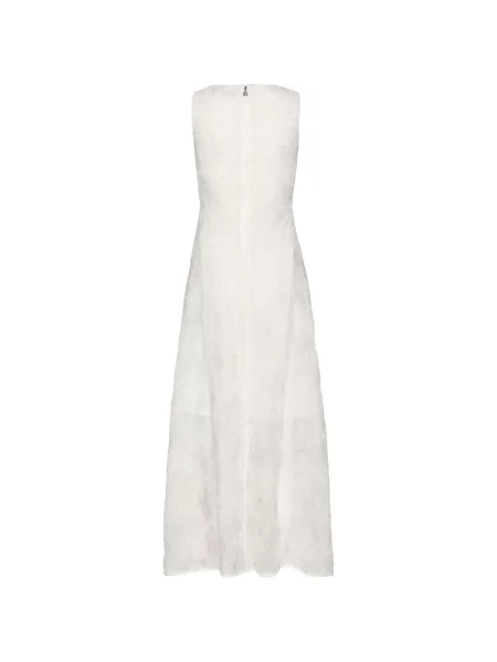 Rochie maxi Rotate Birger Christensen plasă de costum alb