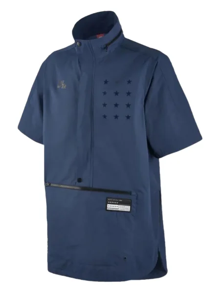 Běžecké fleecové tričko s potiskem Nike s potiskem černé