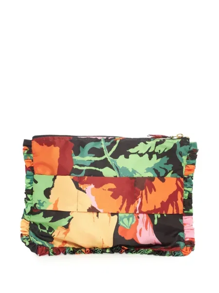 Květinové psaníčko La Doublej s potiskem zelené