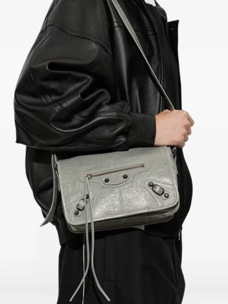 Crossbody torba Balenciaga siva