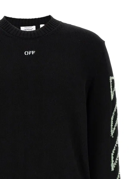 Pulover Off-white alb