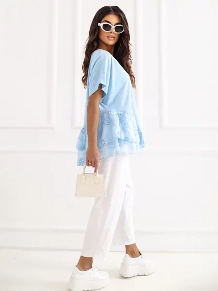 Bluză Italy Moda boho alb