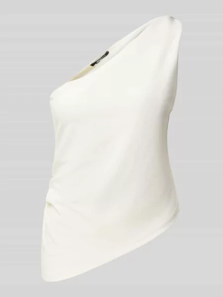 Top Gina Tricot na jednym ramieniu biały