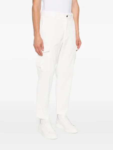 Pantaloni cargo Eleventy alb