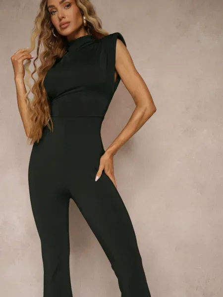 Kombinezon Flare z Usztywnionymi Ramionami Milindea czarny