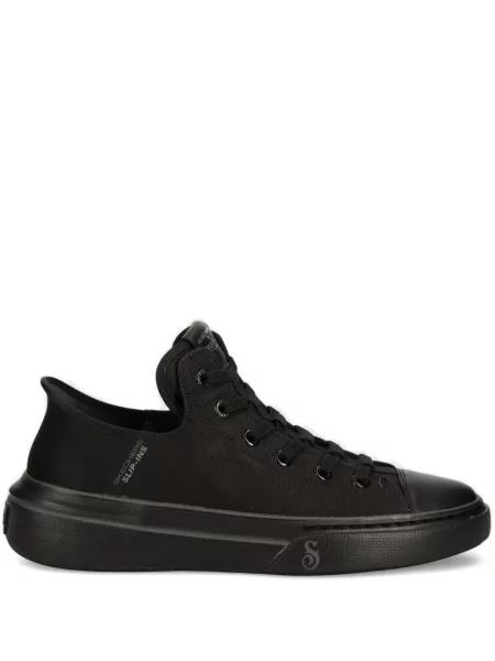 Sneakerși Skechers cu șireturi din dantelă negru