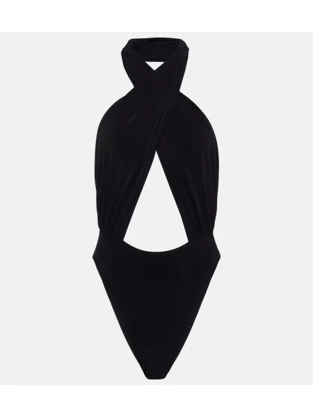 Bodi Norma Kamali ular vrat crna