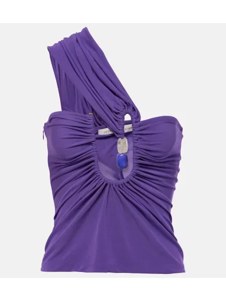 Top Christopher Esber din jerseu violet