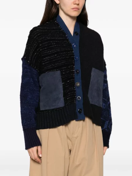 Cardigan Essensi de lână albastru