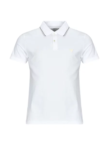 Polo majica Guess s kratkimi rokavi bela