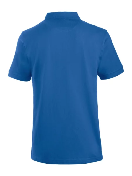 Clique Polo Lincoln z bawełny czesanej – klasyczny krój – royal blue niebieska