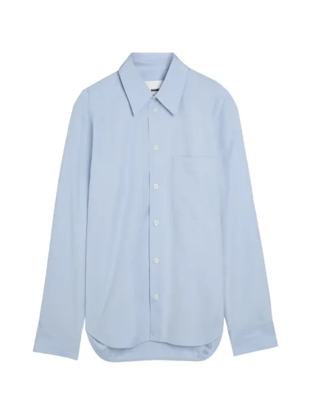 Cămașă Jil Sander lungă albastru