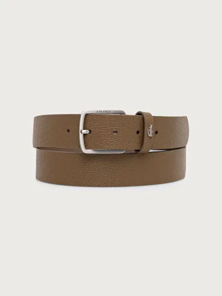 Lacoste curea pentru bărbați din piele maro
