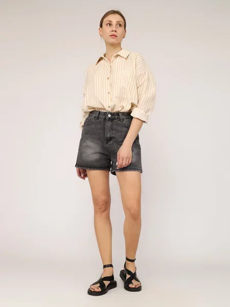 Шорти джинсові YUKI сірий