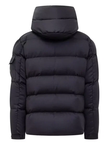 Geacă cu puf Moncler Maya cu glugă albastru