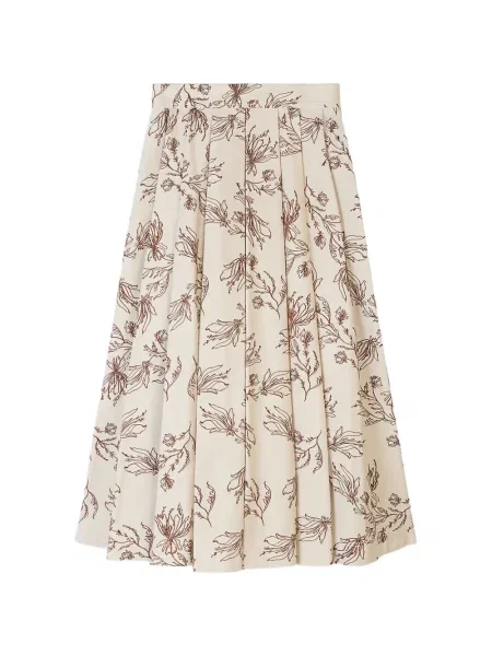 Fustă midi Ports 1961 cu model floral până la genunchi