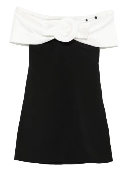 Rochie mini Self-portrait cu model floral de costum negru