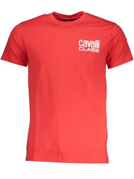 Tricou Cavalli Class cu mâneci scurte roșu