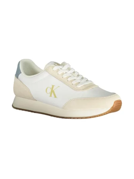 Trampki Calvin Klein zamszowe retro białe