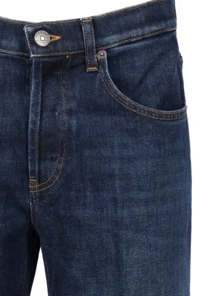 Szerokie jeansy Dondup niebieskie