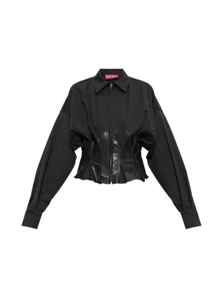 Koszula dżinsowa Diesel wełniana czarna