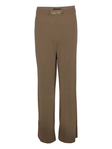 Pantaloni Elena Mirò din jerseu maro