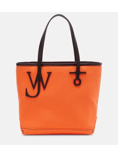 Geanta de piele Jw Anderson din piele portocaliu