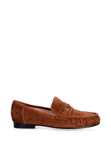 Pantofi loafer Coccinelle din piele de căprioară cu autograf maro