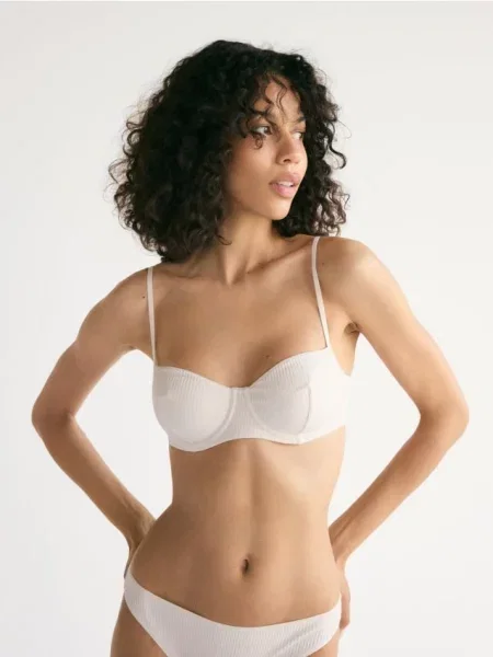 Reserved Sutiene cu balene soft 2 pack deschis gri