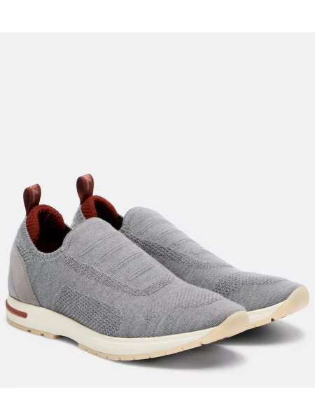 Sneakerși Loro Piana gri